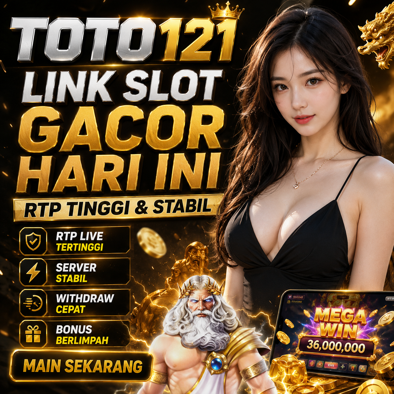 TOTO121 🔥 Link Slot Gacor Hari Ini dengan RTP Tinggi dan Stabil